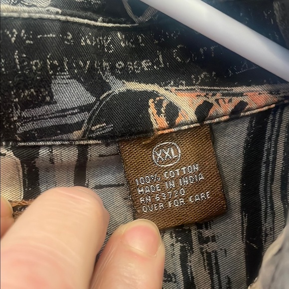 Vintage Car Print Button-Up Shirt men’s xxl - Picture 3 of 3